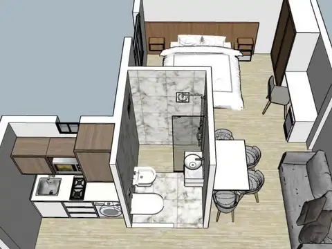 Departamento Monoambiente en alquiler - 1 Baño - San Nicolás