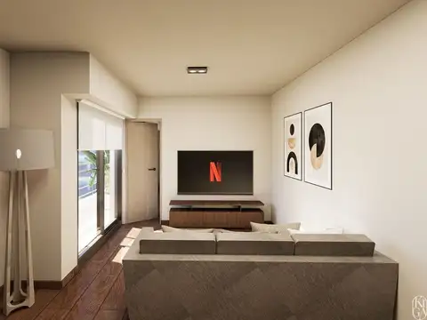 Departamento Monoambiente con 1 baño