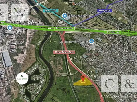 Venta Fracción 2 has aprox. en  Au. Panamericana y Camino Buen Ayre