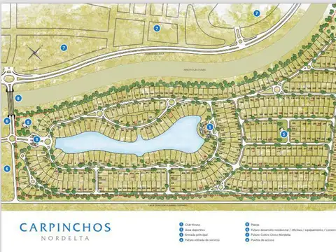 Lote a la venta en barrio Los Carpinchos Nordelta