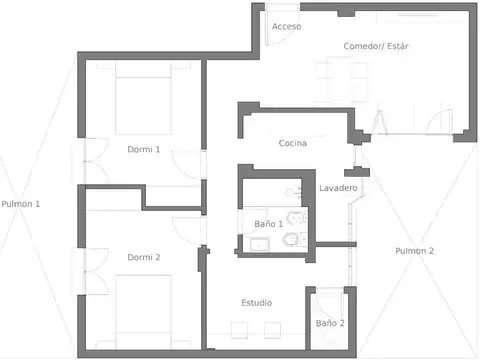 Departamento en Venta de 3 ambientes