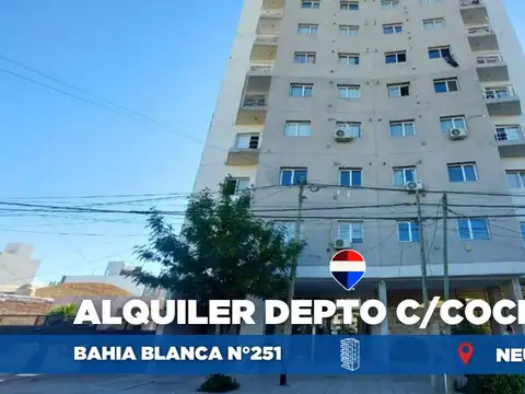 ALQUILER DEPTO SEMIAMOBLADO UN DORM C/COCH