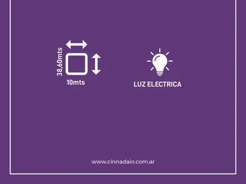 Terreno en Venta de 380,0 m2