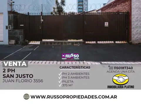 Venta 2 PH 5 ambientes San Justo