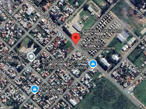 Lote en antesquina de av. fortunato de la plaza