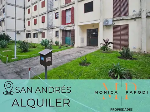 DEPARTAMENTO EN ALQUILER EN SAN ANDRÉS DE 4 AMBIENTES CON BAULERA