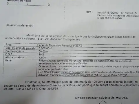 Lote en San Martin de los Andes