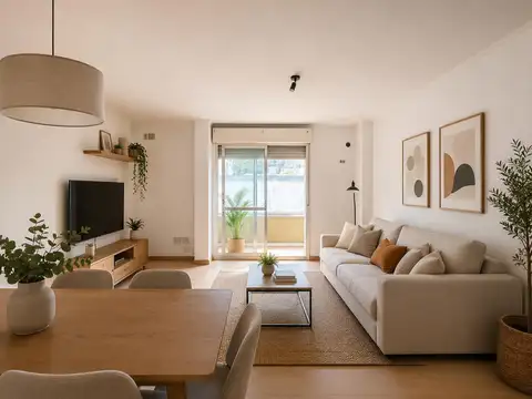 VENTA: Departamento de dos dormitorios en primer piso con patio, semireciclado en Lourdes, Rosario