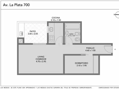 Departamento en Venta de Monoambiente
