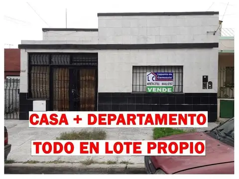 ¡CASA + DEPARTAMENTO EN VENTA! TODO EN LOTE PROPIO. Constitución al 2.900, en San Justo