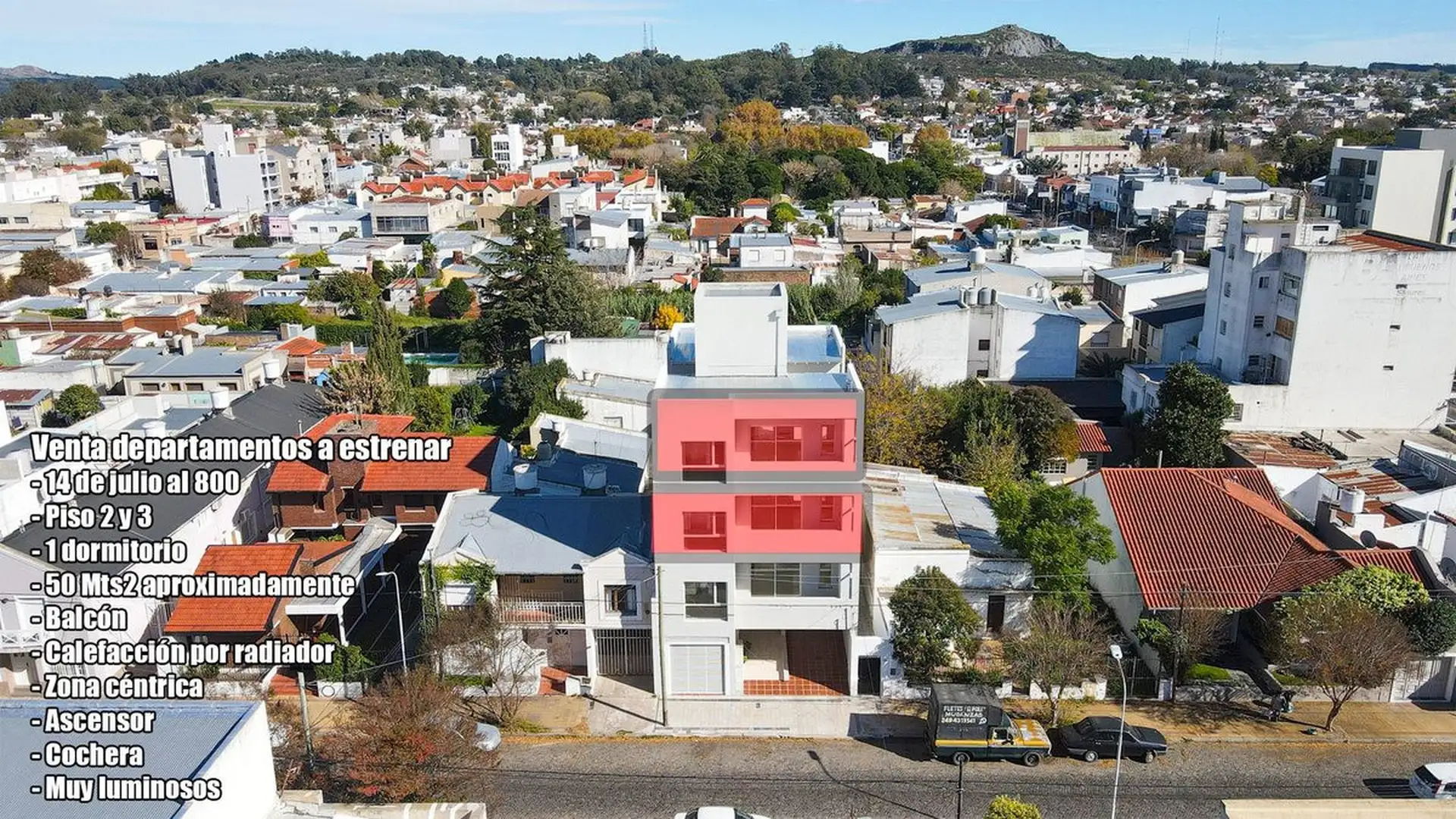 Depto 1 dorm, 50m² con cochera y ascensor — Centro