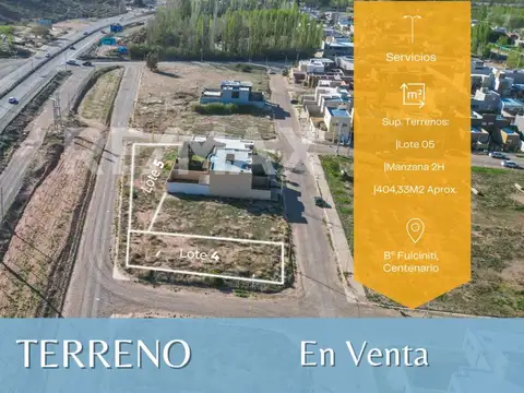 VENTA TERRENOS -  B° FULCINITI- CENTENARIO
