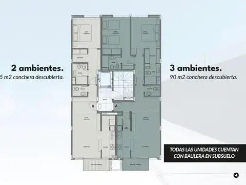 Departamento en Venta de 1 dormitorio