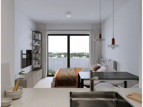 Departamento Monoambiente con 1 baño