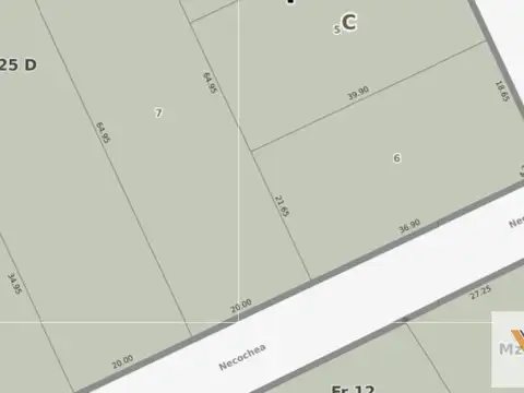 Terreno en Venta 64  mts Fondo