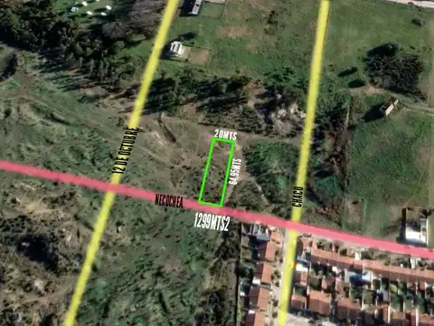 Terreno en Venta 20  mts Frente