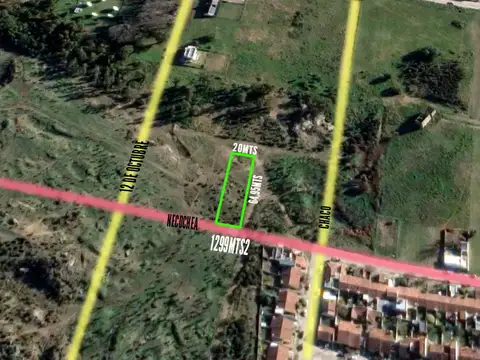 Terreno en Venta 20  mts Frente