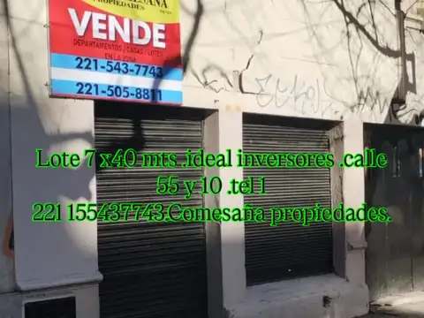 LOTE CALLE 55 9 Y 10