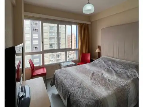 Alquiler temporario departamento 1 ambiente con cochera y vista al mar Miramar