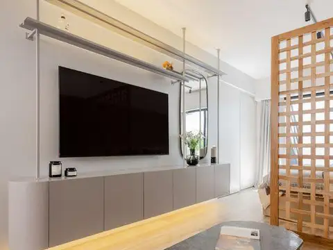 Departamento Mono ambiente Palermo Amueblado con Mobiliario Aire y Terraza propia y Baulera.