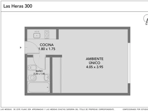 Departamento en Venta de Monoambiente