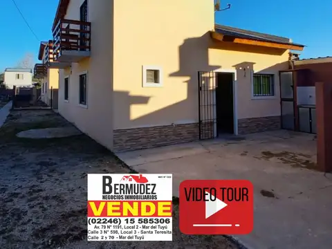 Venta duplex 3 amb c/ dormitorio en PB. Calle 85 entre 4 y 5 de Mar del tuyu
