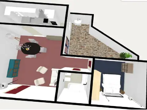 Depto Tipo Casa en Venta en Versalles, USD 115.000