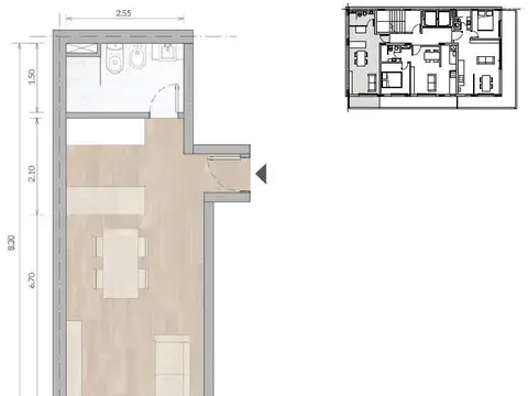 Departamento en Venta de Monoambiente