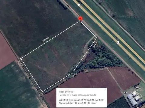 Campo en arroyo seco