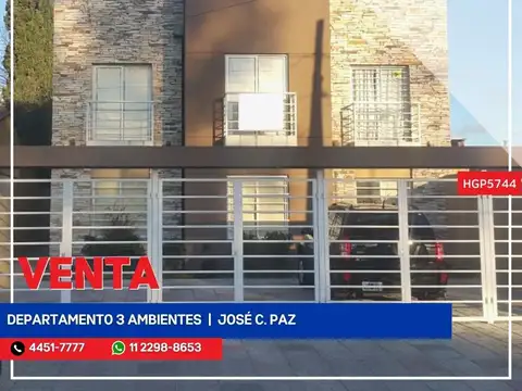 Departamento - Venta - Argentina, José C Paz - Miranda 1043