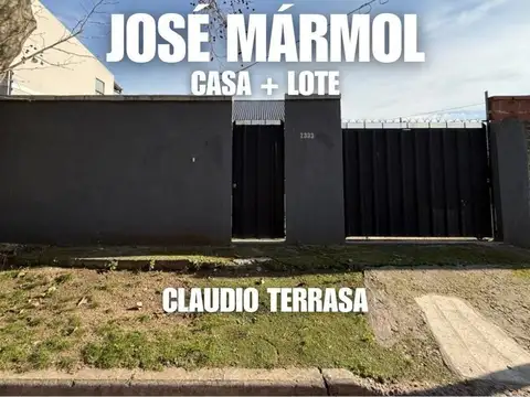 CASA   LOTE CONTIGUO EN VENTA EN J. MÁRMOL