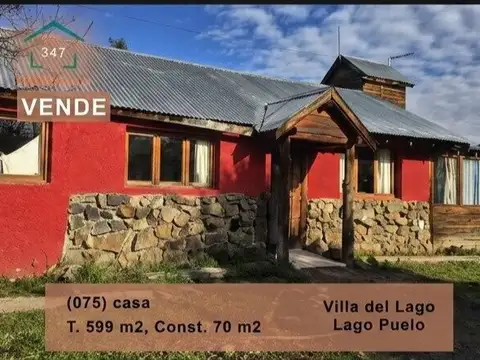 (075) CASA en exclusiva zona de Villa del Lago en Lago Puelo