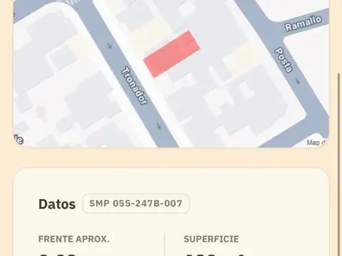 Terreno en Venta en Saavedra, USD 169.000