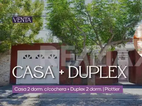 Casa 2 Dormitorios en Venta + Duplex,  Plottier