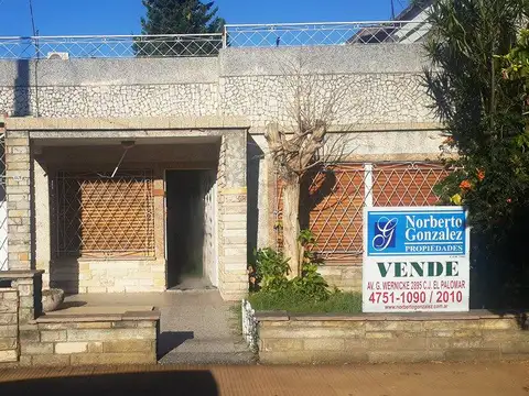 EN VENTA EN EL PALOMAR CASA SOBRE LOTE DE 10 X 30, COCHERA PARA 2 AUTOS, AMPLIO FONDO - FICHA 6774