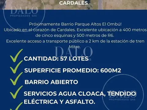 Terreno Lote  en Venta en Cardales, Campana, G.B.A. Zona Norte