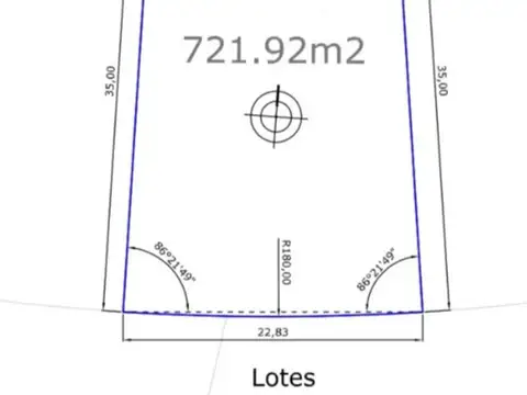 Terreno en Venta de 722,0 m2