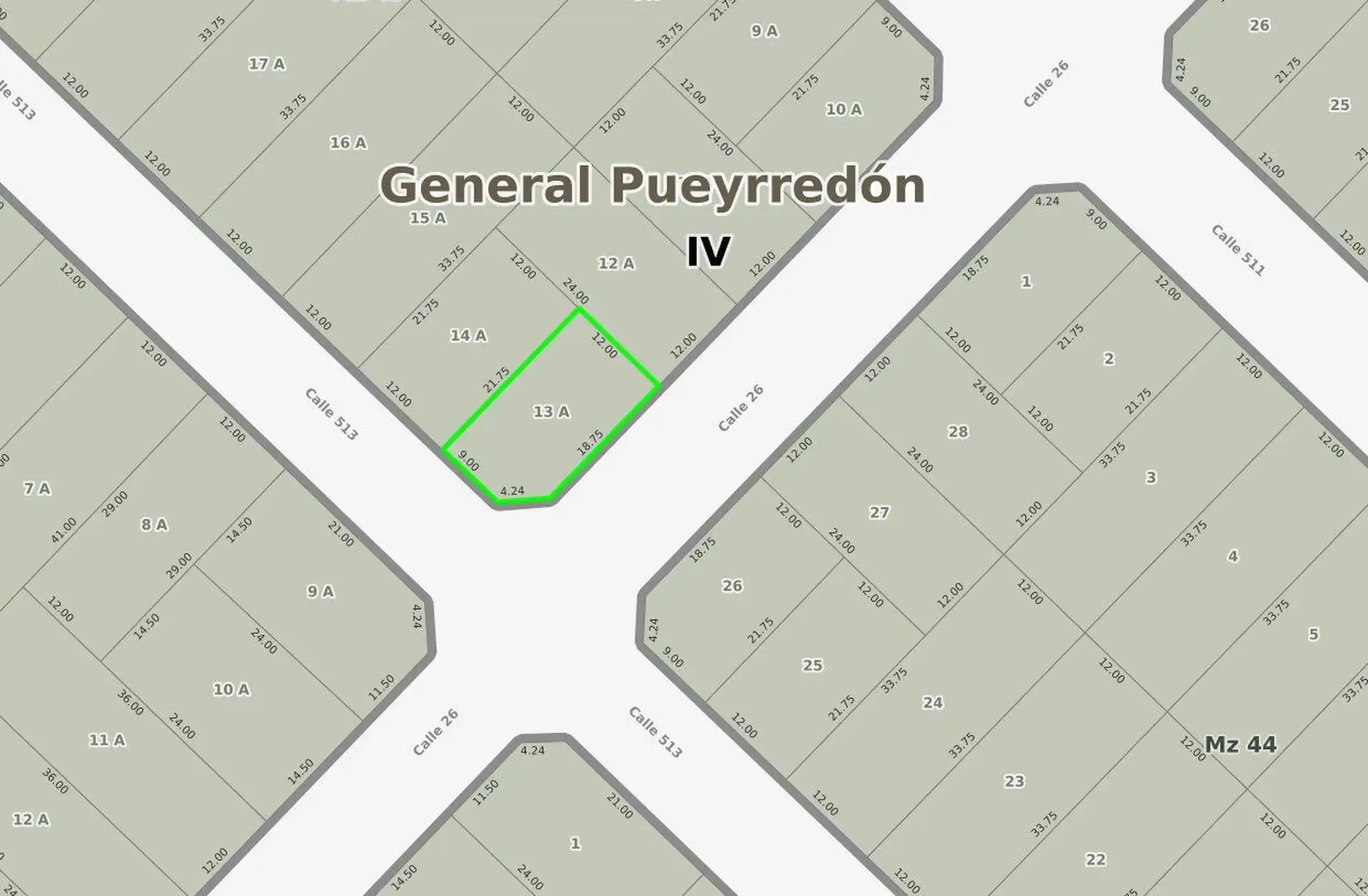 Terreno en venta en esquina de 261 m² - Los Acantilados