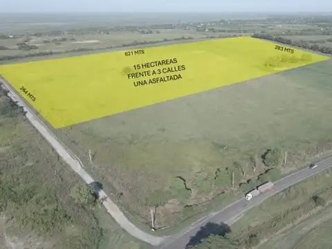 Excelente terreno de 15 HAS, con posibilidades de desarrollo o loteo. Zona termas, sobre asfalt...