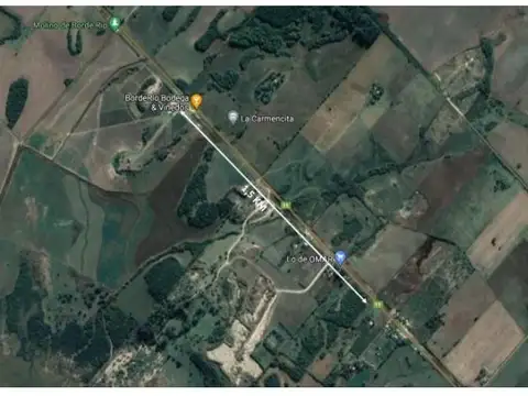 Campo De 8 Has Sobre Ruta 11, A 1,5 Km De Viñedo Borde Rio