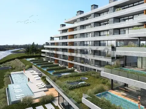 Aqua Marina Nordelta 3 amb con enorme terraza y piscina privada