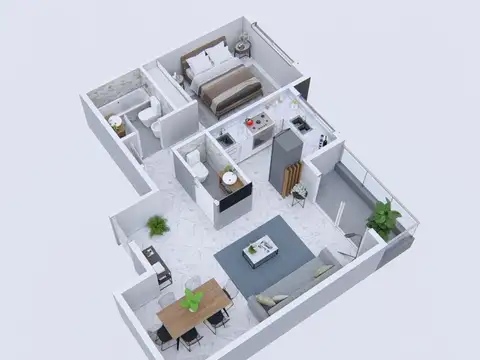 Departamento en Venta en Villa Crespo, USD 139.900
