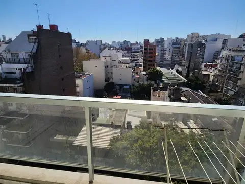 Alquiler 1 Ambiente Villa Crespo balcón amenities pileta parrilla