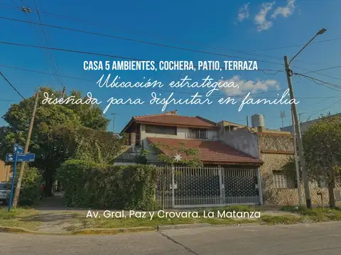 VENTA CASA 5 AMBIENTES LA MATANZA