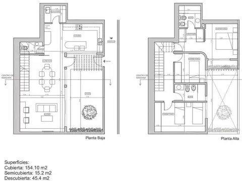 Casa 4 ambientes con 2 baños