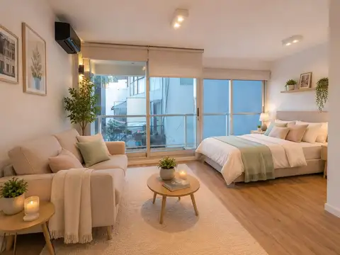 Departamento Monoambiente con 1 baño