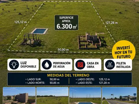 ORTUNIDAD EN VENTA TERRENOS DE GRANDES DIMENSIONES DETRAS DE YPF (IDEAL PARA GRANDES EMPRENDIMIENTOS Y lOTEOS)