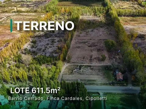 Venta lote b° Cerrado Finca Cardales Cipolletti