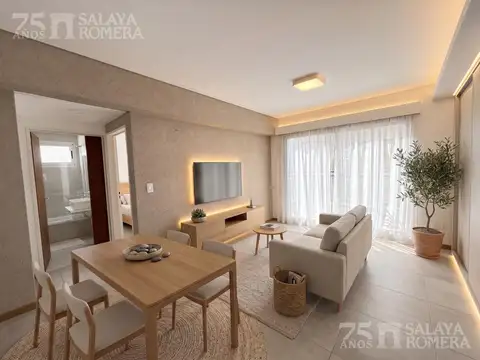 Departamento en Olivos 2 ambientes, con cochera -