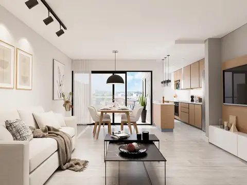 Semipiso 3 amb al frente con Balcón terraza y COCHERA - Plaza Mitre